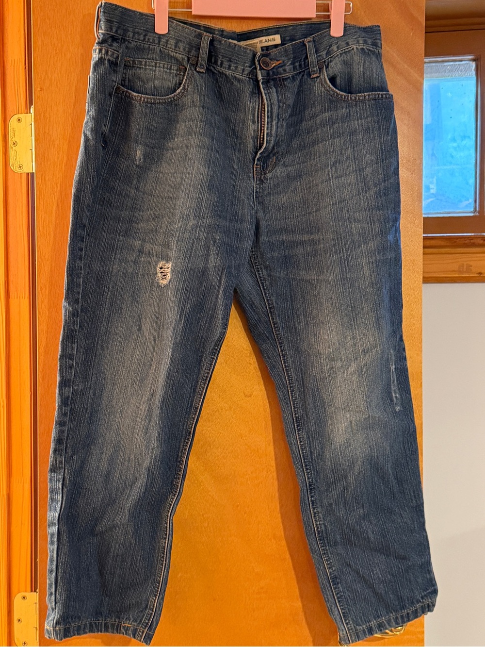 DKNY Dark Blue Distressed Jeans